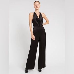 NWT Alice + Olivia Salem Cowl Halter Jumpsuit